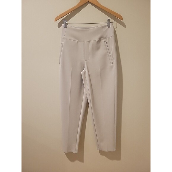 Athleta Endless High Rise Casual Athletic Pants Ivory Cream Size 0 /533636 Work - Picture 2 of 8